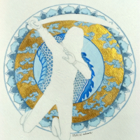 Xiaoge outline with sword